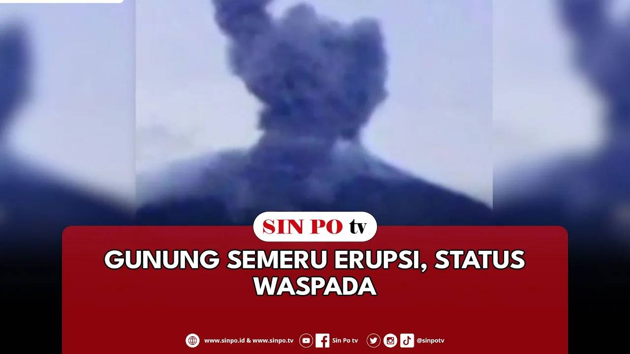 Gunung Semeru Erupsi, Status Waspada