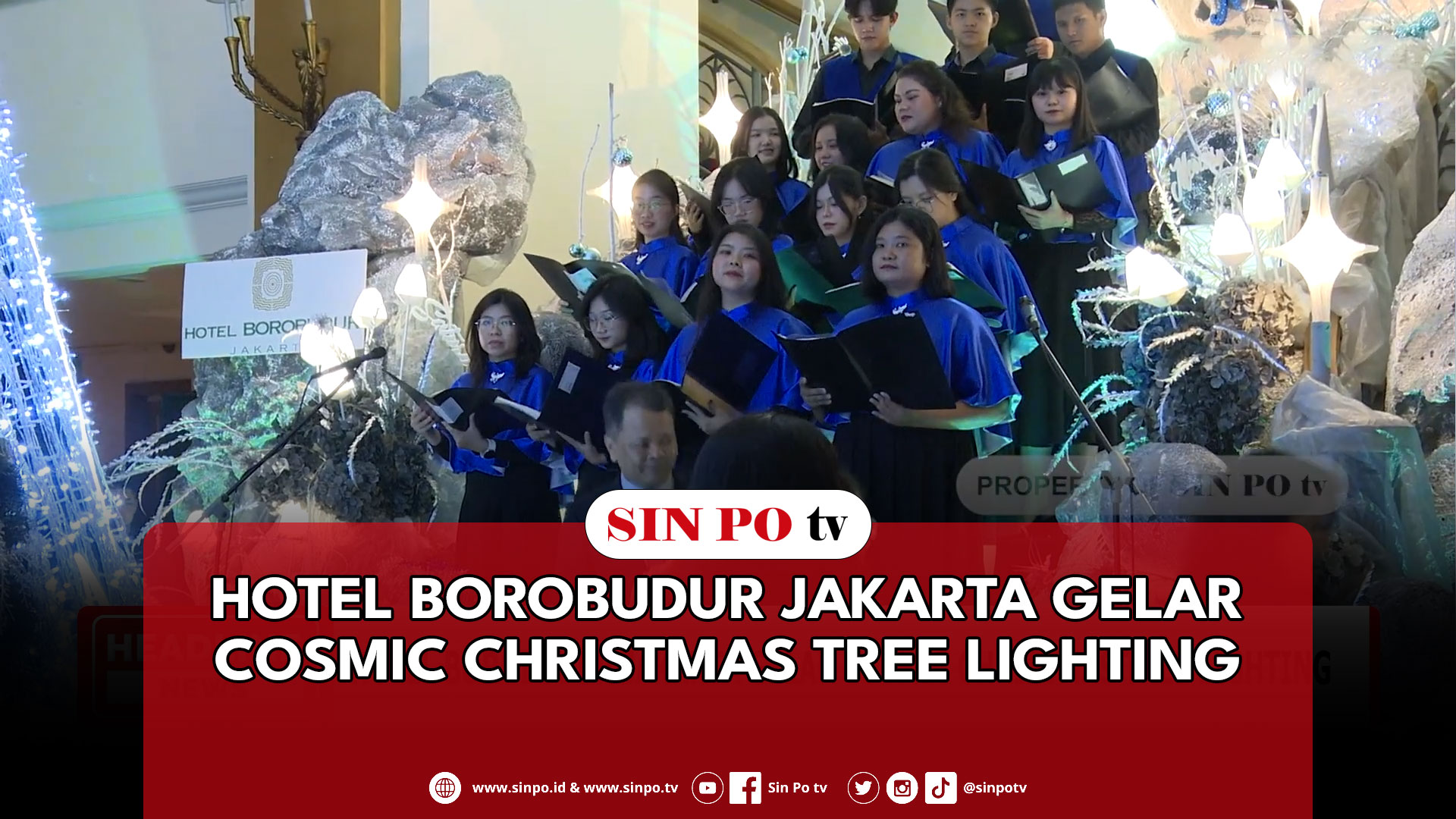 Hotel Borobudur Jakarta Gelar Cosmic Christmas Tree Lighting