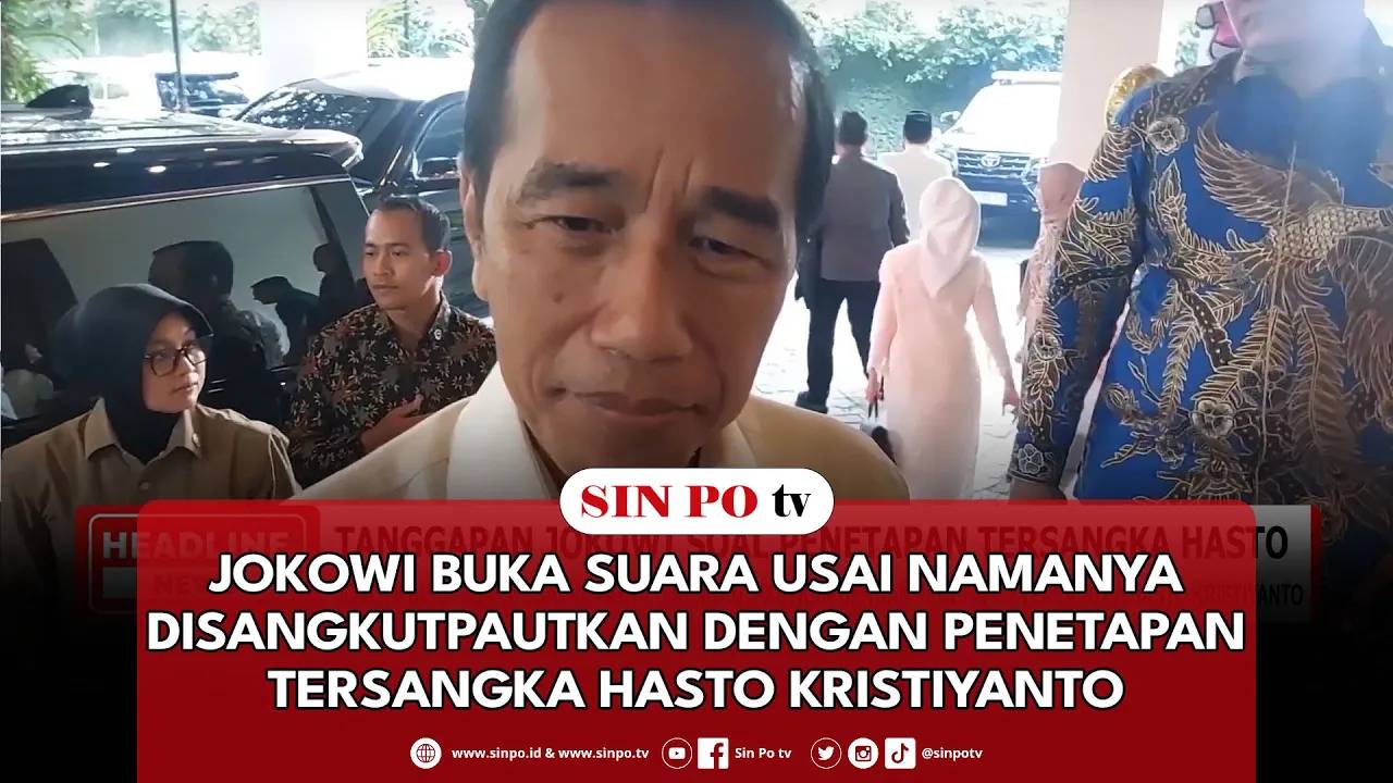 Jokowi Buka Suara Usai Namanya Disangkutpautkan Dengan Penetapan Tersangka Hasto Kristiyanto