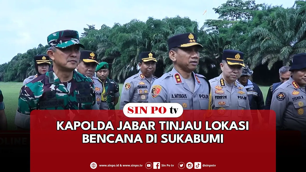 Kapolda Jabar Tinjau Lokasi Bencana Di Sukabumi