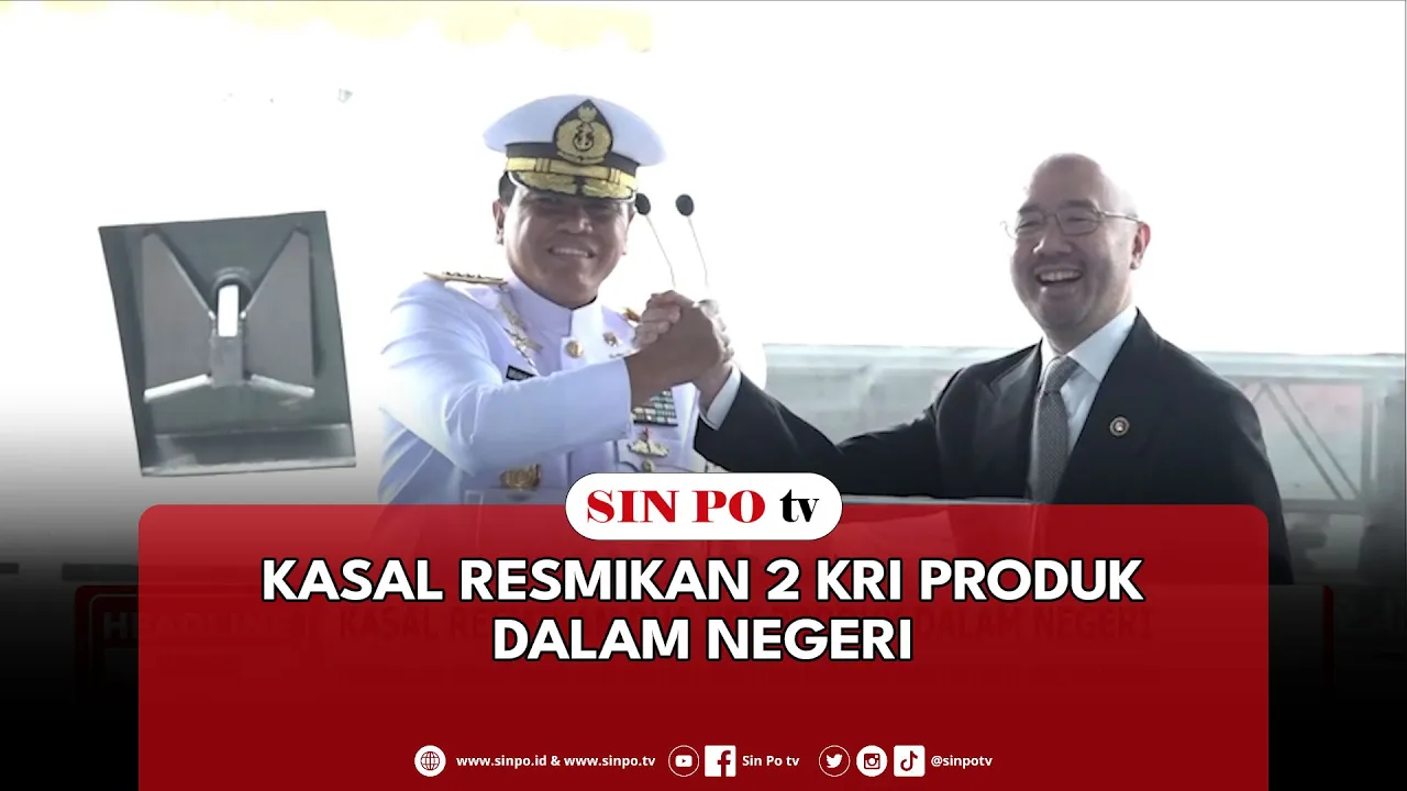 Kasal Resmikan 2 KRI Produk Dalam Negeri