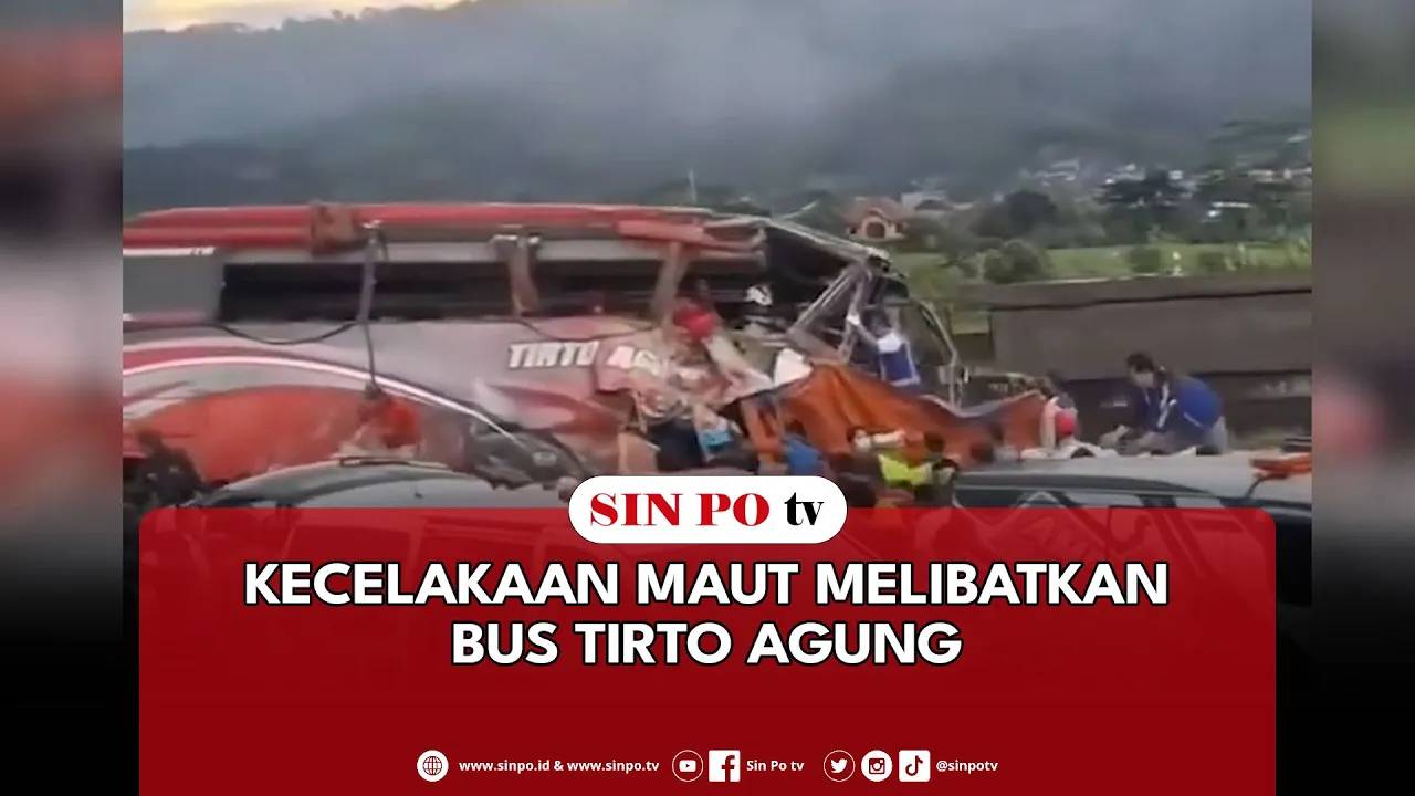 Kecelakaan Maut Melibatkan Bus Tirto Agung