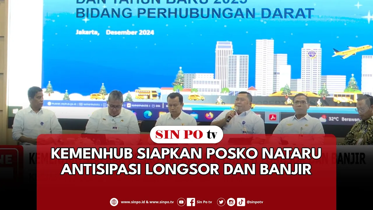 Kemenhub Siapkan Posko Nataru Antisipasi Longsor Dan Banjir