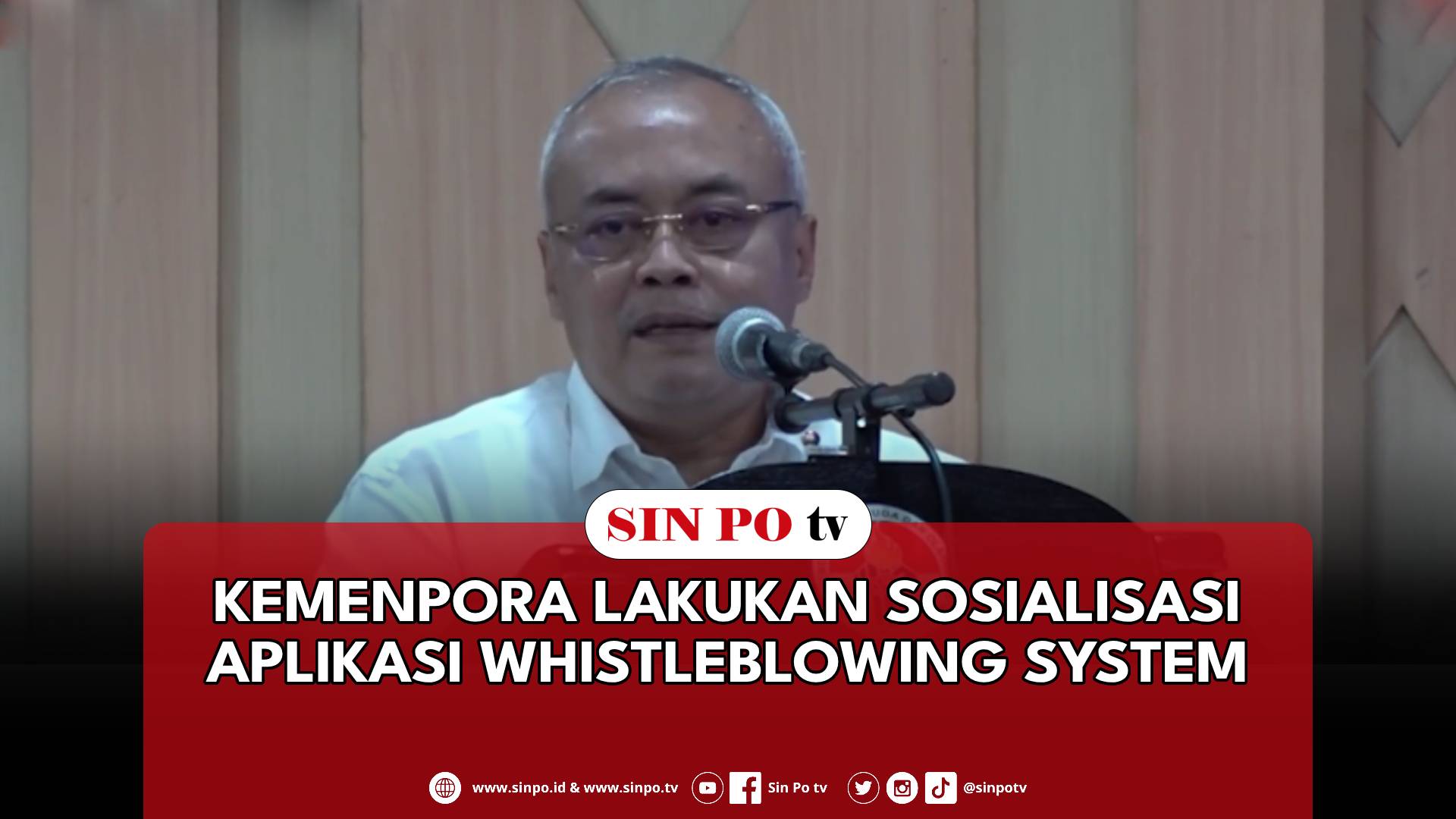 Kemenpora Lakukan Sosialisasi Aplikasi Whistleblowing System