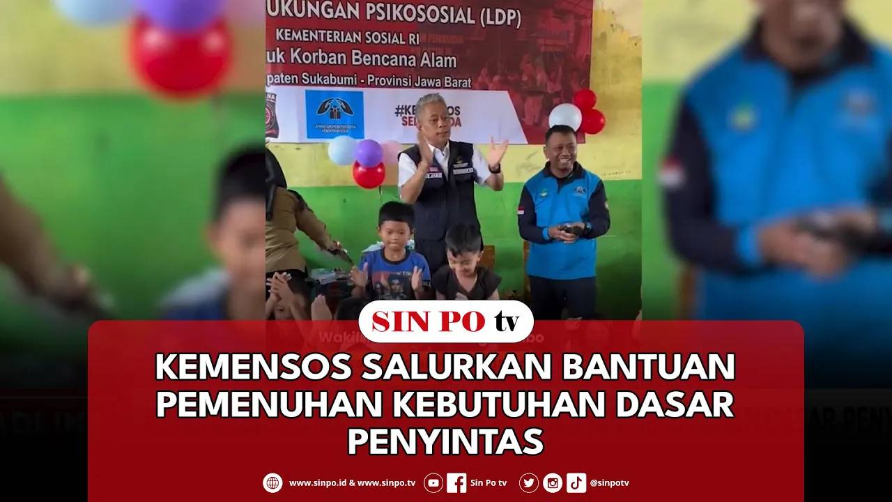 Kemensos Salurkan Bantuan Pemenuhan Kebutuhan Dasar Penyintas