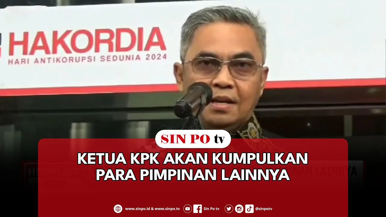 Ketua KPK Akan Kumpulkan Para Pimpinan Lainnya