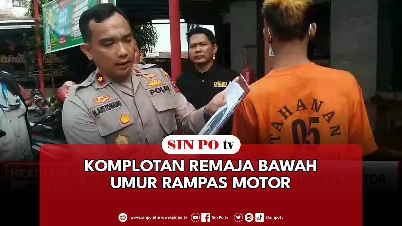 Komplotan Remaja Bawah Umur Rampas Motor
