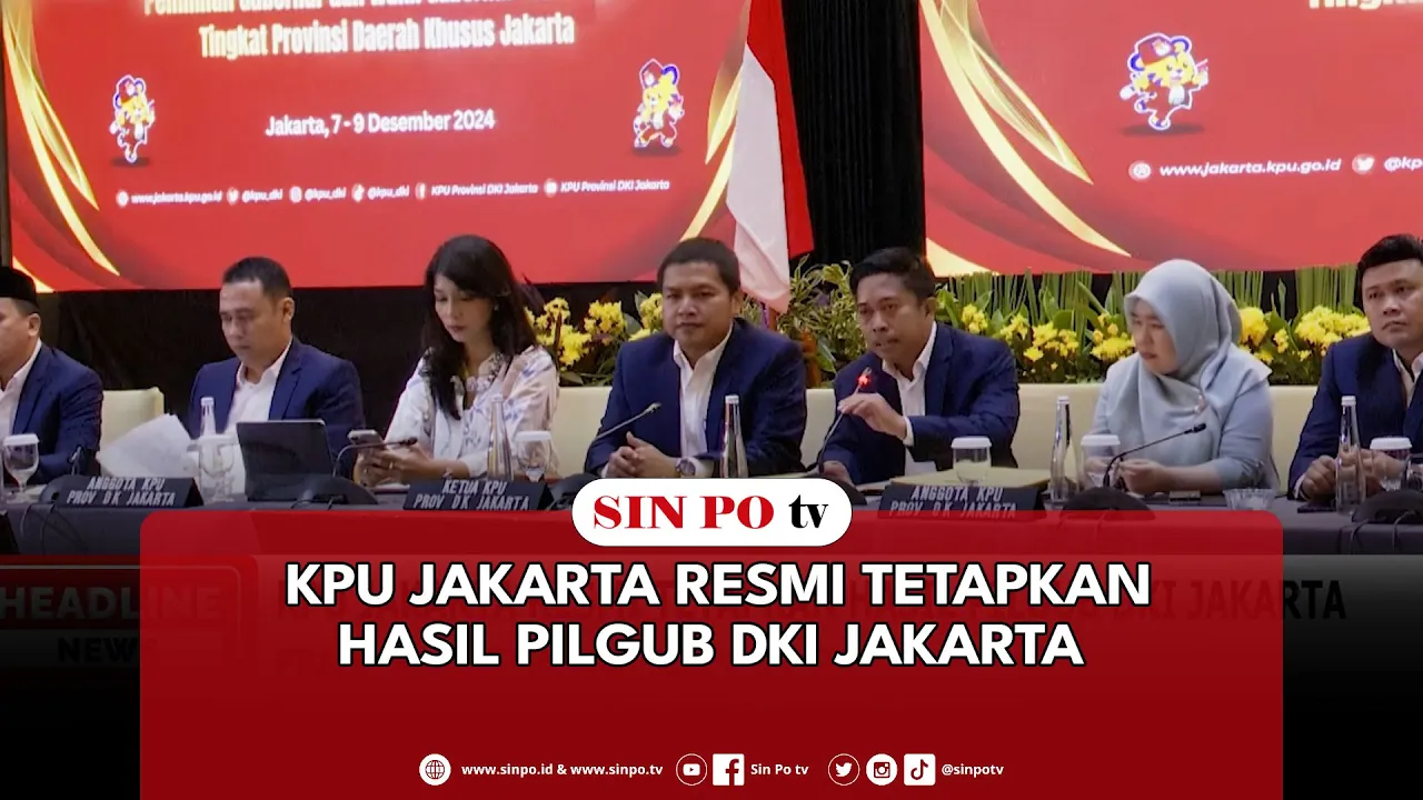 KPU Jakarta Resmi Tetapkan Hasil Pilgub DKI Jakarta