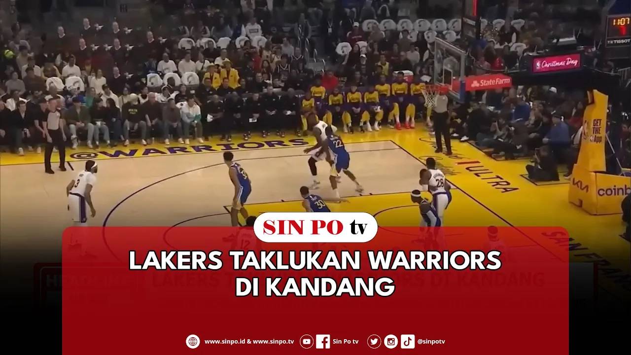 Lakers Taklukan Warriors Di Kandang