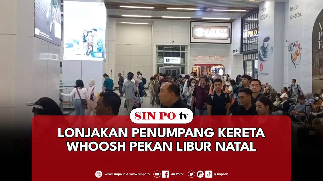 Lonjakan Penumpang Kereta Whoosh Pekan Libur Natal