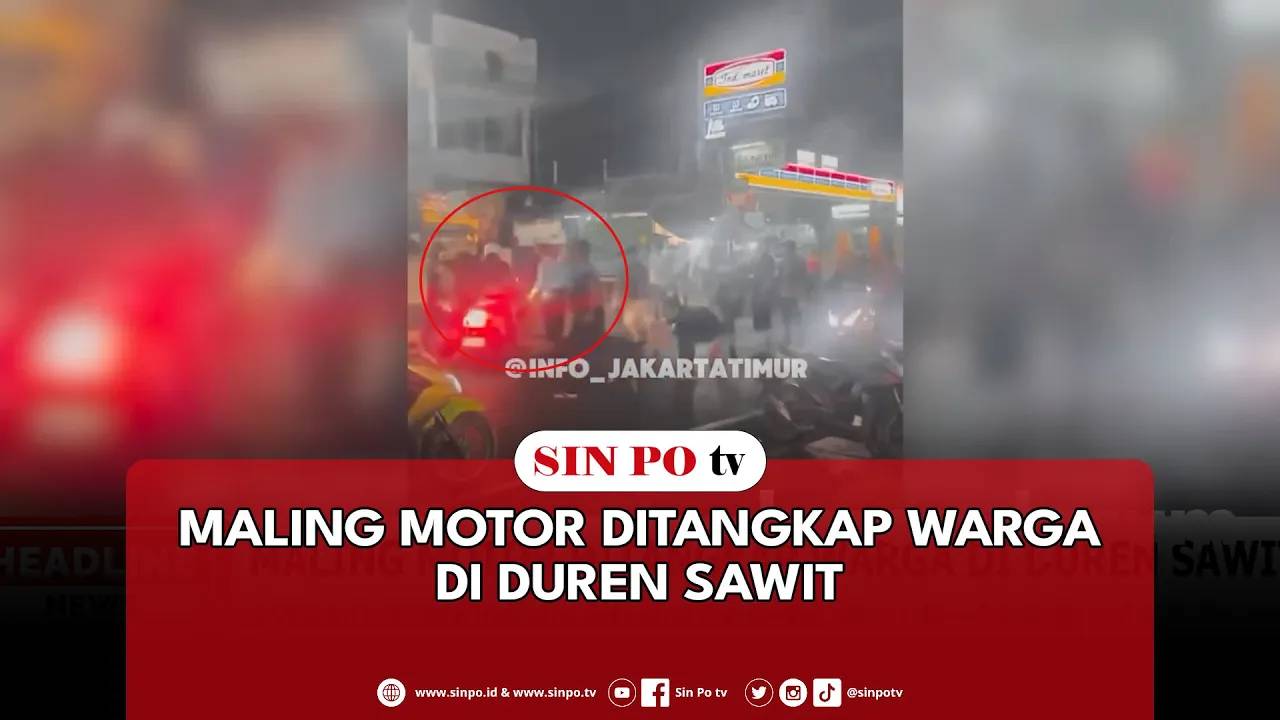 Maling Motor Ditangkap Warga Di Duren Sawit