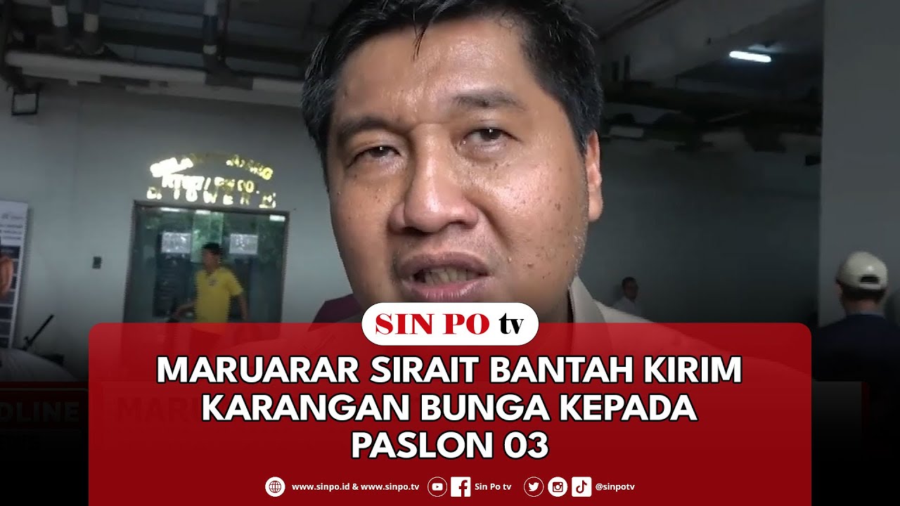 Maruarar Sirait Bantah Kirim Karangan Bunga Kepada Paslon 03