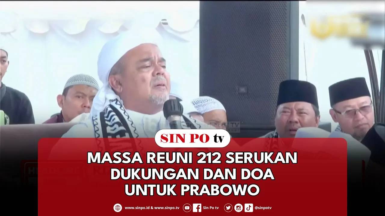 Massa Reuni 212 Serukan Dukungan Dan Doa Untuk Prabowo