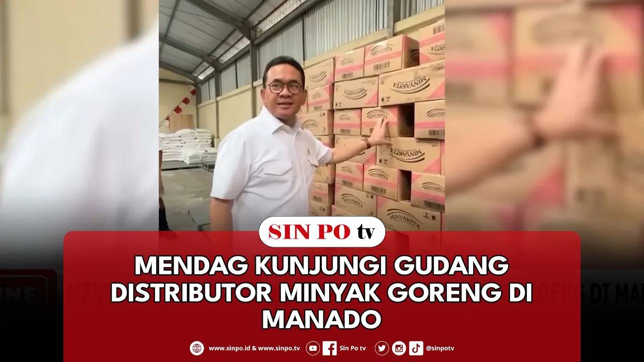 Mendag Kunjungi Gudang Distributor Minyak Goreng Di Manado