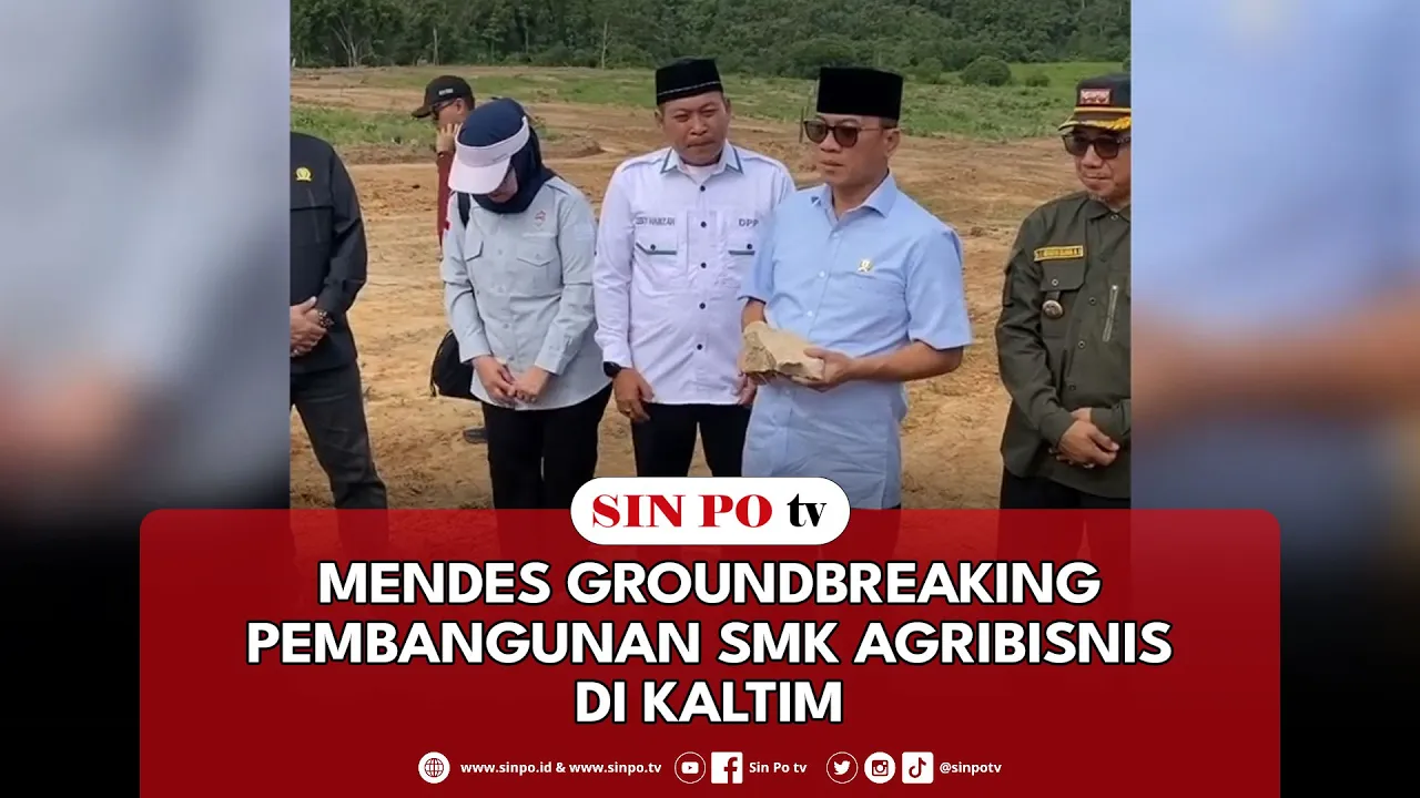 Mendes Groundbreaking Pembangunan SMK Agribisnis Di Kaltim