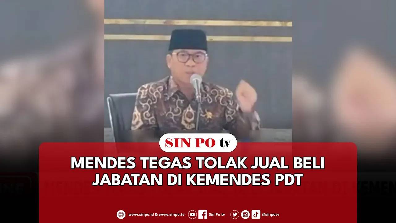 Mendes Tegas Tolak Jual Beli Jabatan Di Kemendes PDT