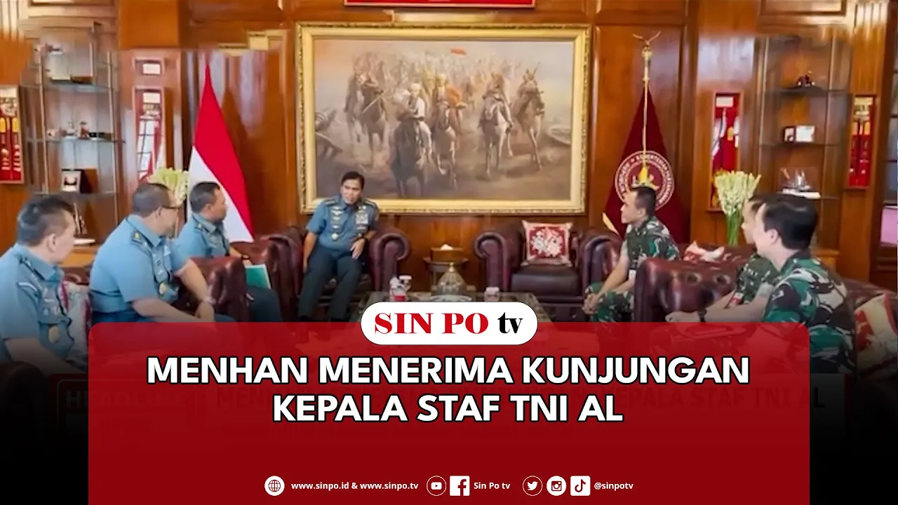 Menhan Menerima Kunjungan  Kepala Staf TNI AL