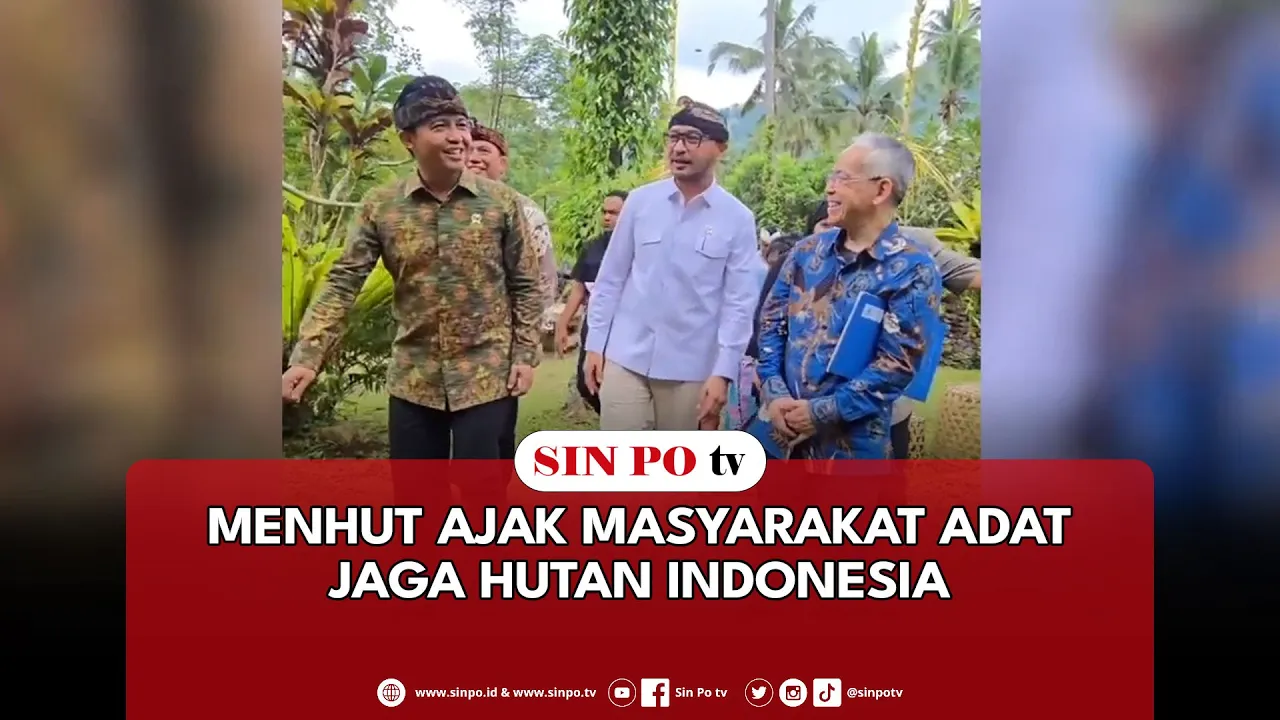 Menhut Ajak Masyarakat Adat Jaga Hutan Indonesia