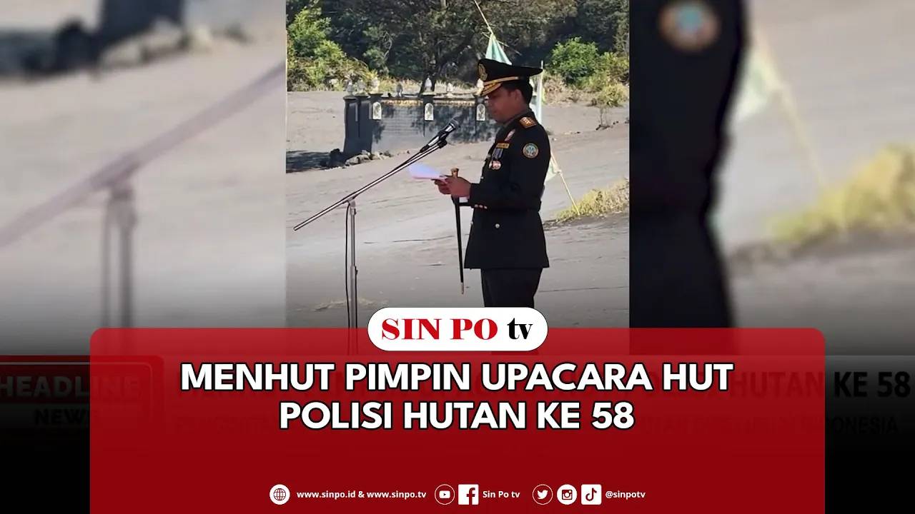 Menhut Pimpin Upacara HUT Polisi Hutan Ke 58