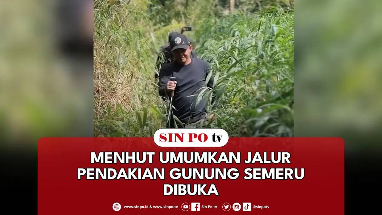 Menhut Umumkan Jalur Pendakian Gunung Semeru Dibuka