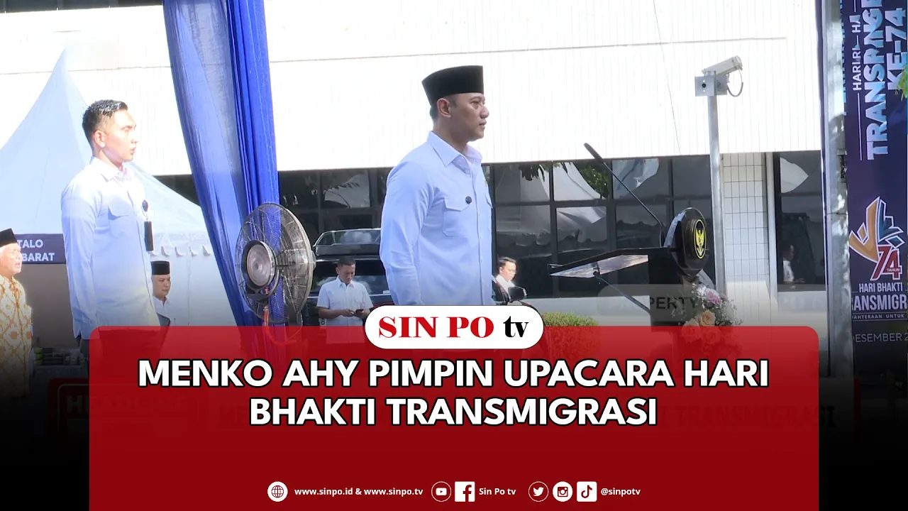 Menko AHY Pimpin Upacara Hari Bhakti Transmigrasi