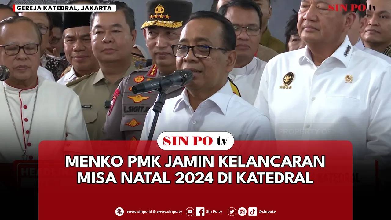 Menko PMK Jamin Kelancaran Misa Natal 2024 Di Katedral