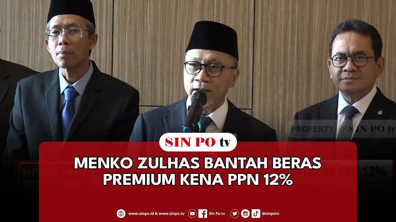 Menko Zulhas Bantah Beras Premium Kena PPN 12%