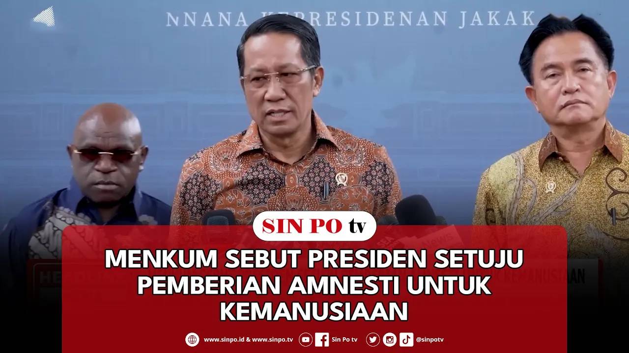 Menkum Sebut Presiden Setuju Pemberian Amnesti Untuk Kemanusiaan