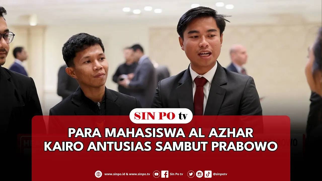 Para Mahasiswa Al Azhar Kairo Antusias Sambut Prabowo