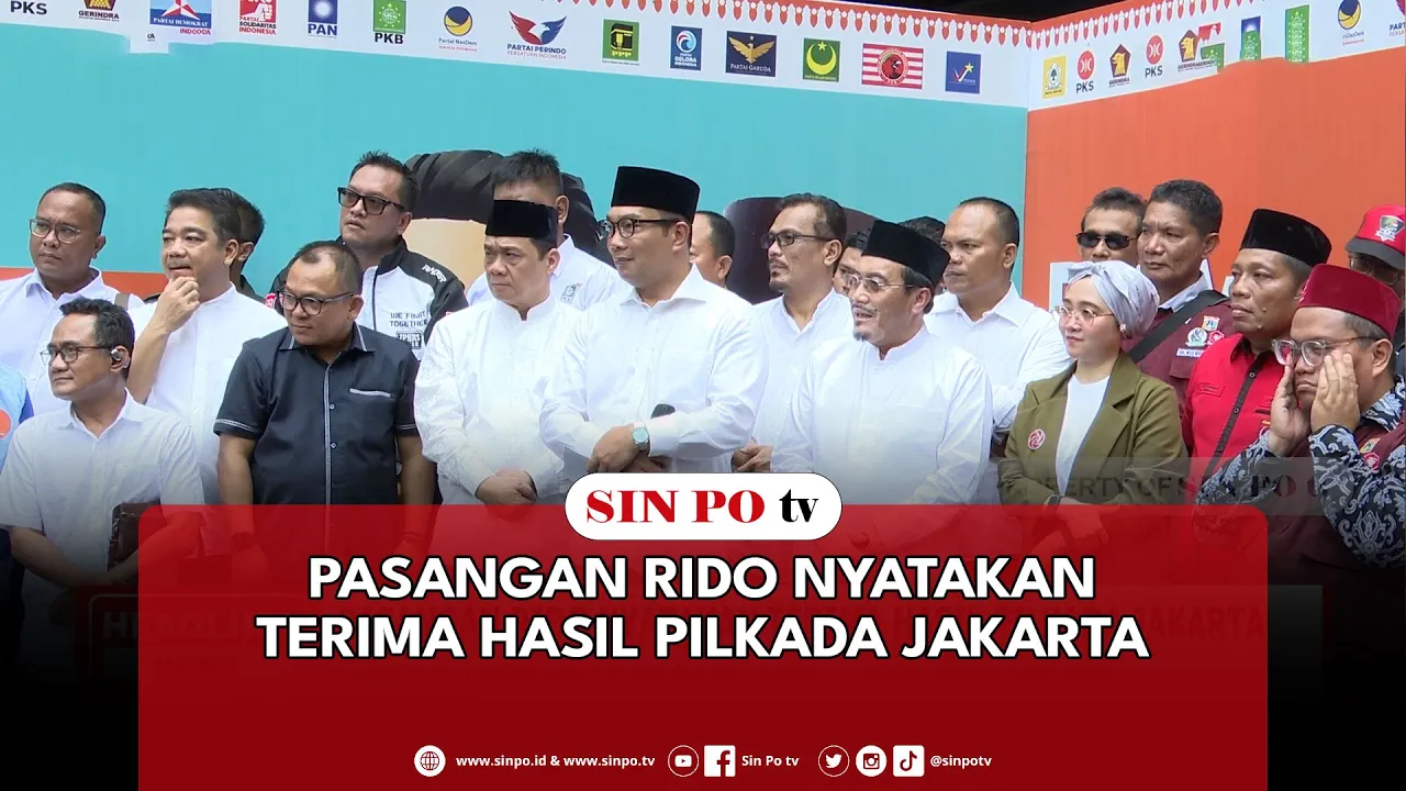 Pasangan RIDO Nyatakan Terima Hasil Pilkada Jakarta