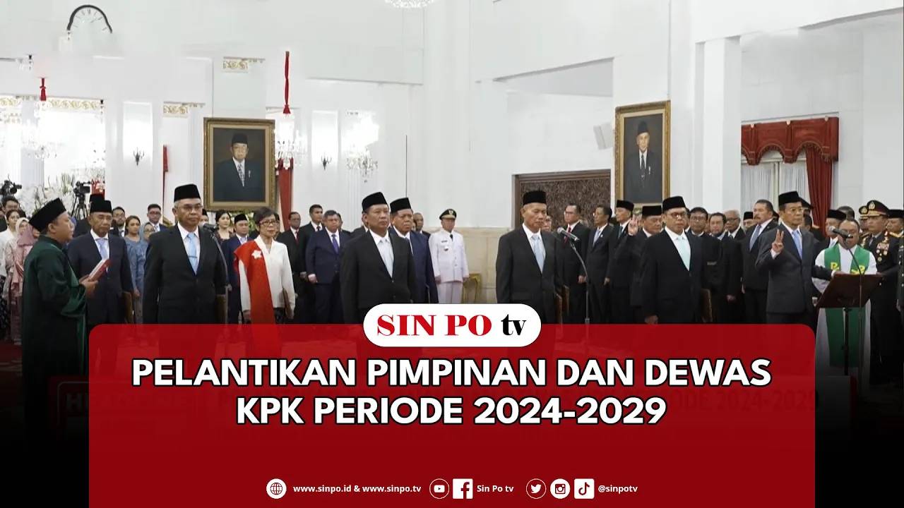 Pelantikan Pimpinan Dan Dewas KPK Periode 2024-2029