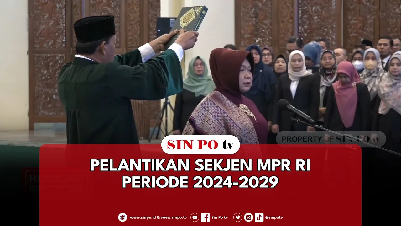 Pelantikan Sekjen MPR RI Periode 2024-2029