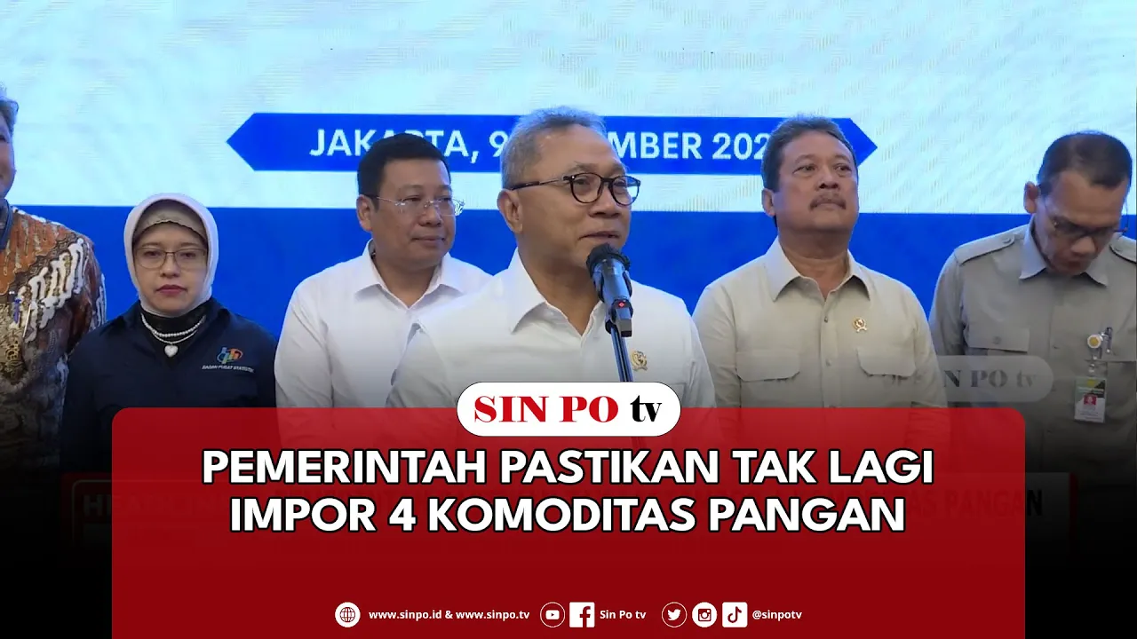 Pemerintah Pastikan Tak Lagi Impor 4 Komoditas Pangan