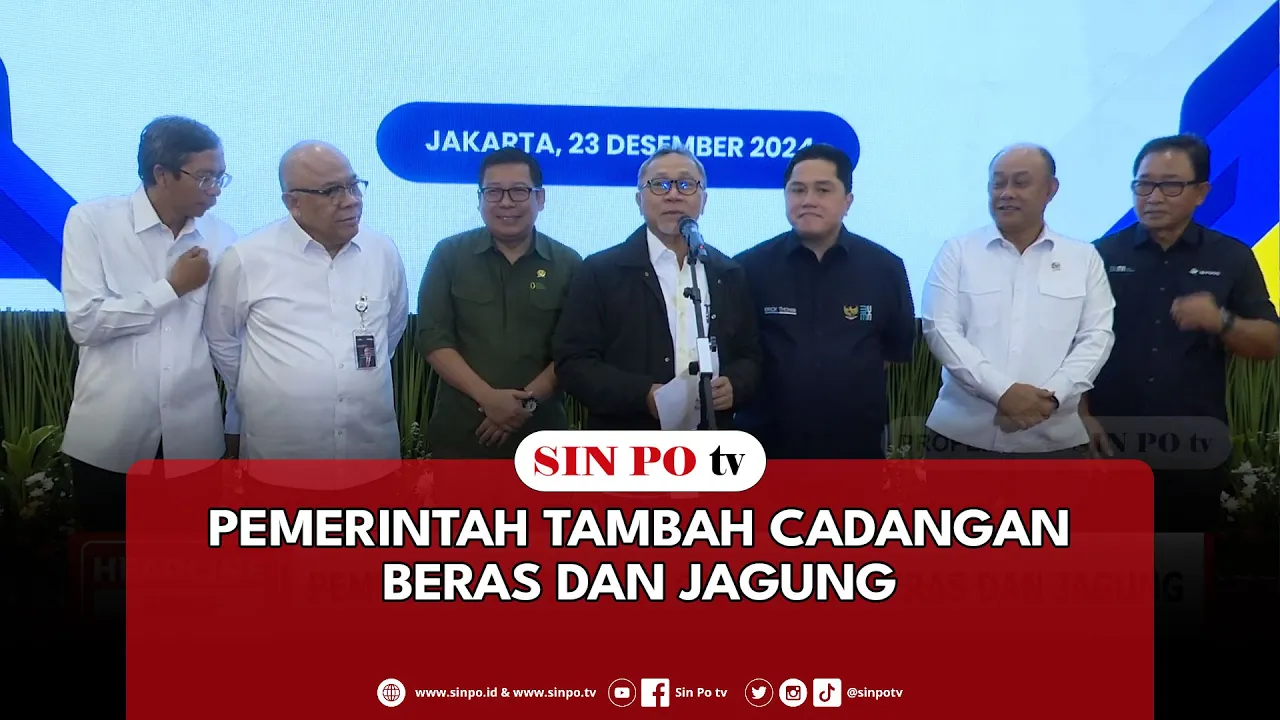 Pemerintah Tambah Cadangan Beras Dan Jagung