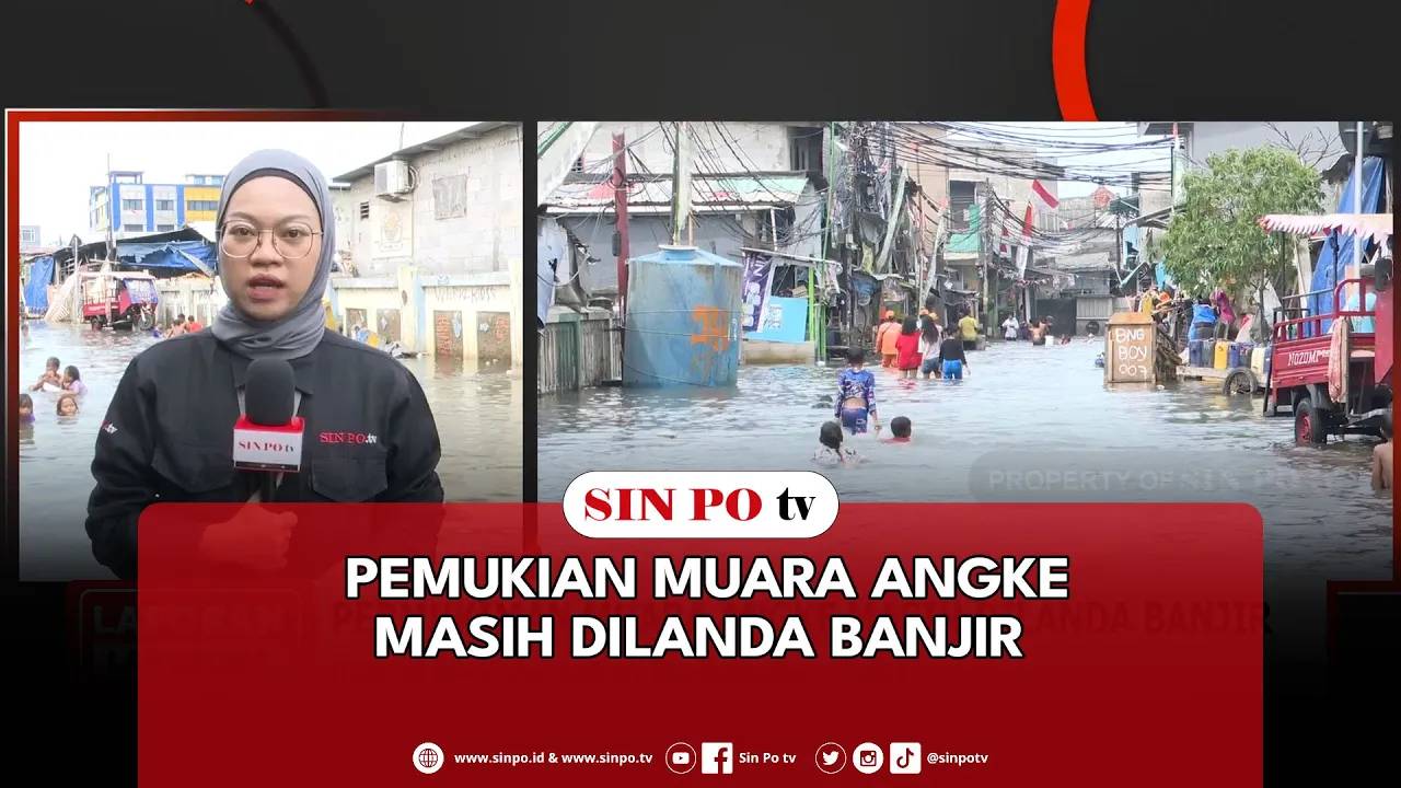 Pemukian Muara Angke Masih Dilanda Banjir