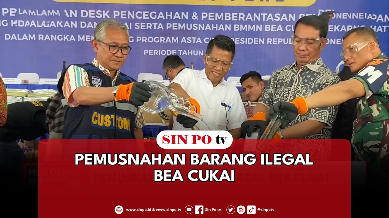 Pemusnahan Barang Ilegal Bea Cukai