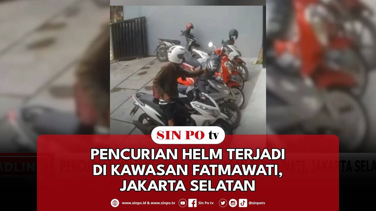 Pencurian Helm Terjadi Di Kawasan Fatmawati, Jakarta Selatan