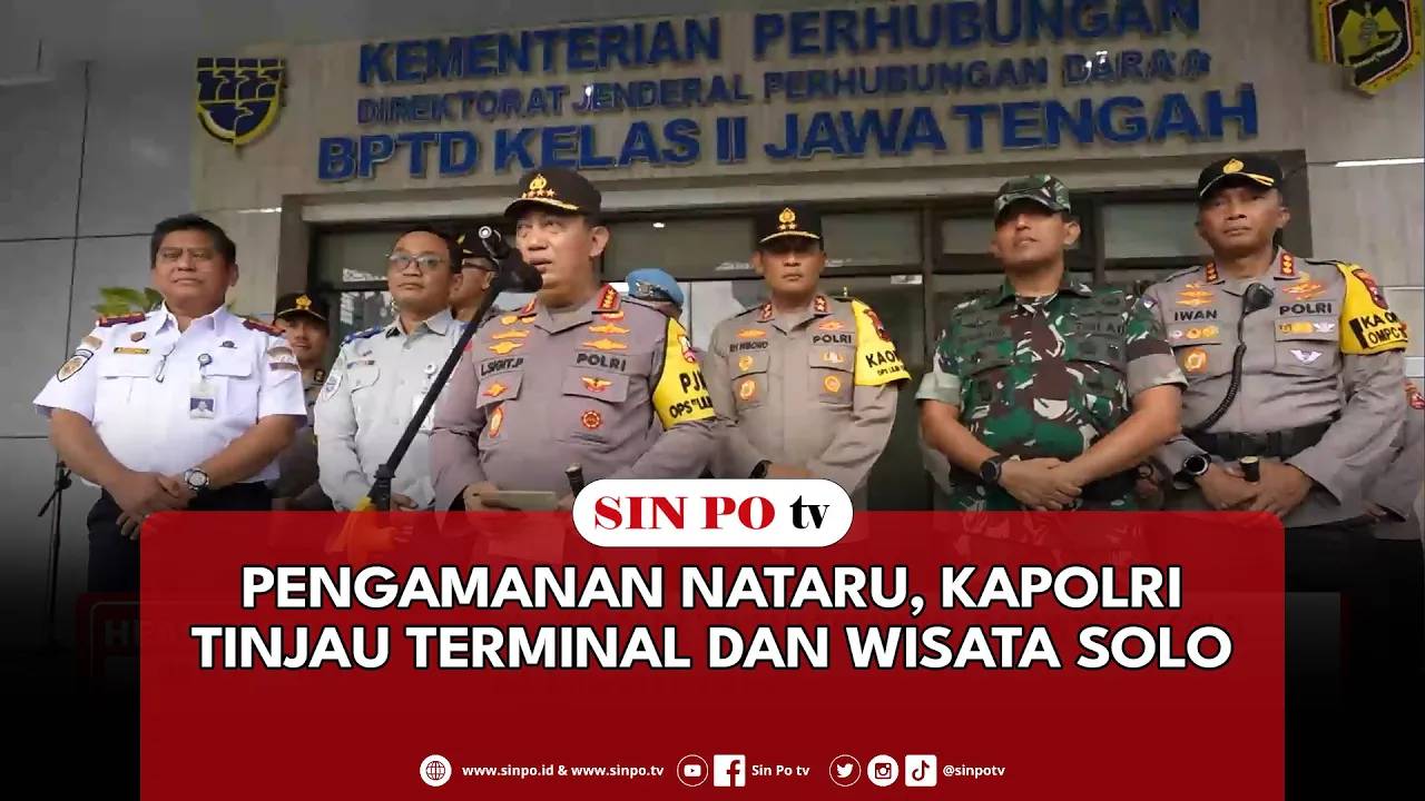 Pengamanan Nataru, Kapolri Tinjau Terminal Dan Wisata Solo