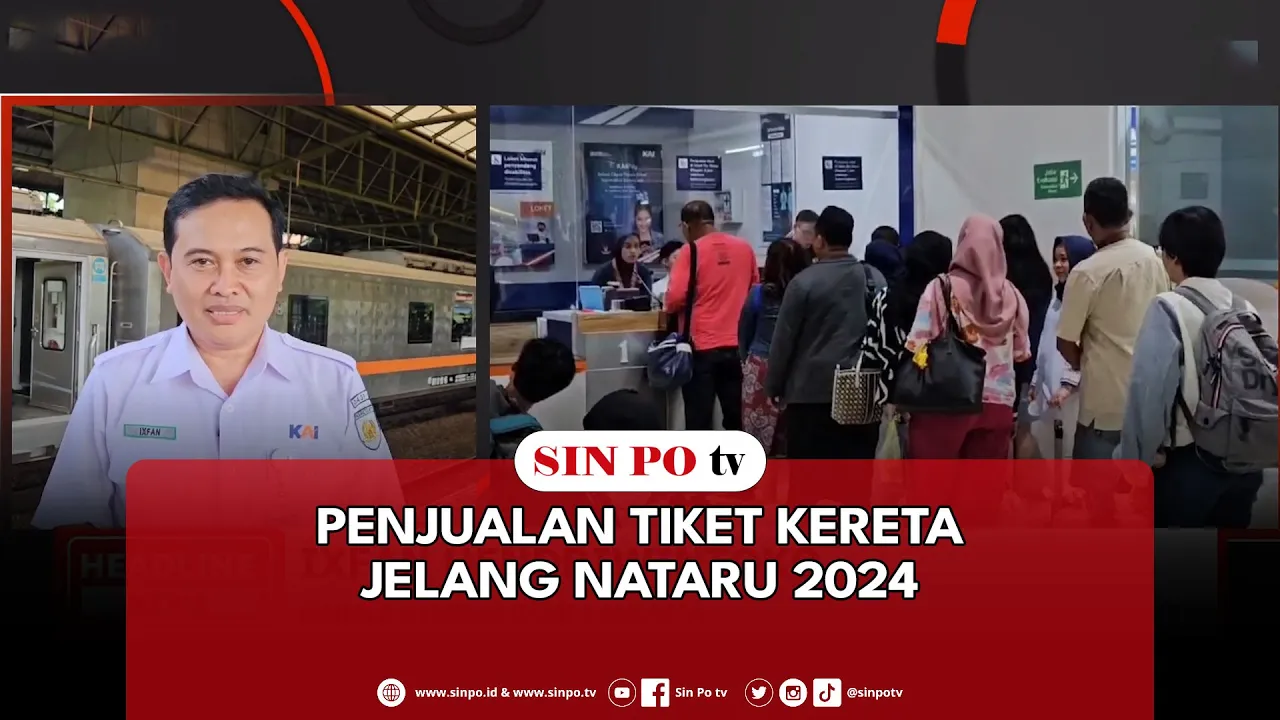 Penjualan Tiket Kereta Jelang Nataru 2024