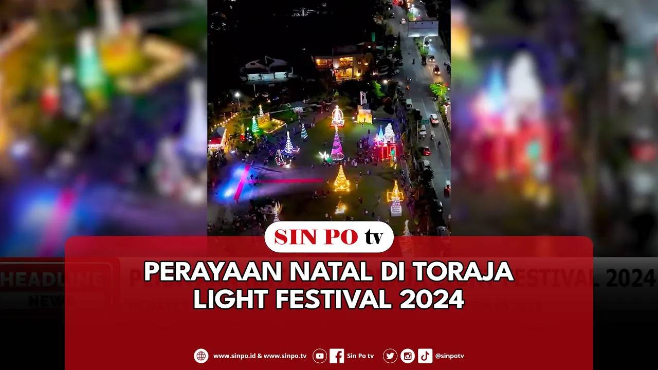 Perayaan Natal Di Toraja Light Festival 2024