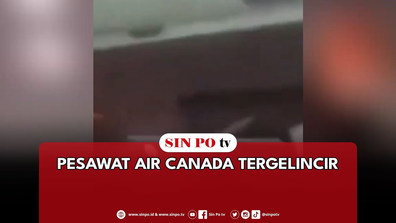 Pesawat Air Canada Tergelincir
