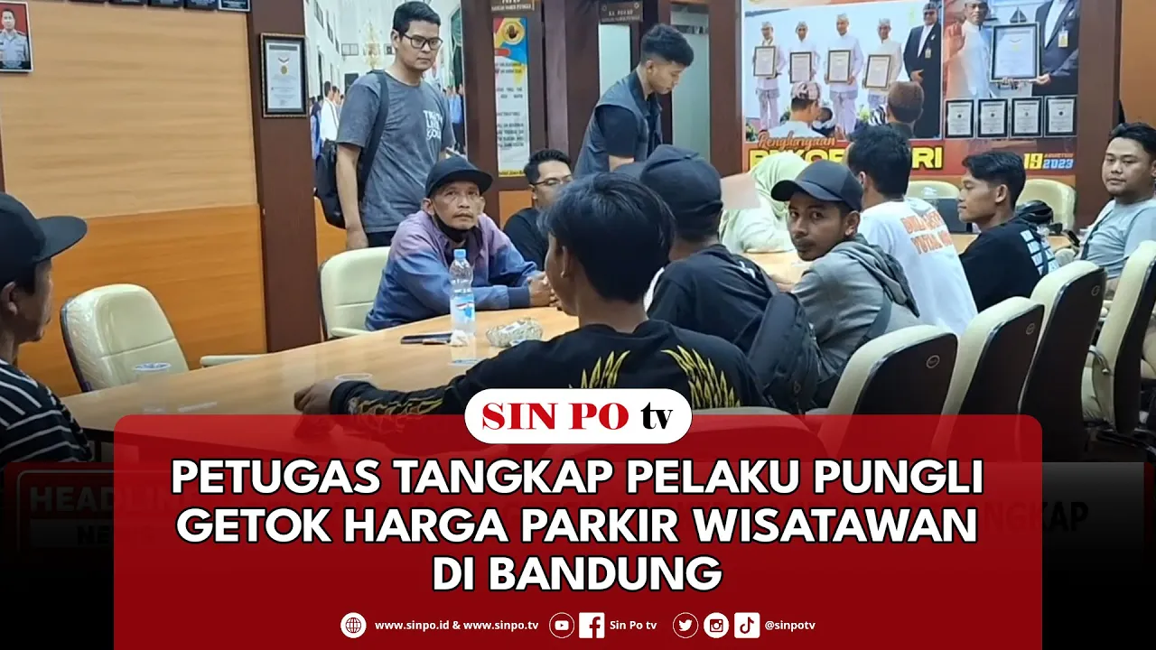 Petugas Tangkap Pelaku Pungli Getok Harga Parkir Wisatawan Di Bandung