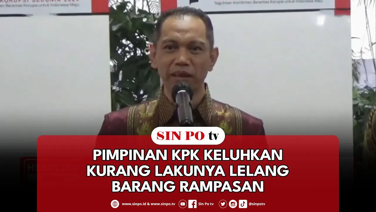 Pimpinan KPK Keluhkan Kurang Lakunya Lelang Barang Rampasan