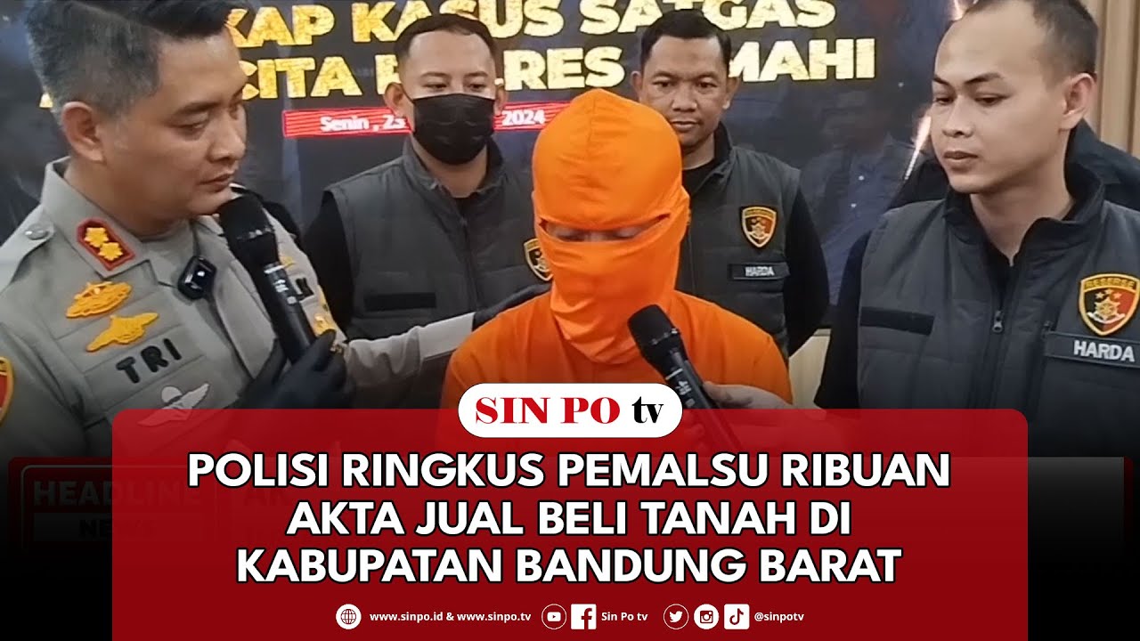 Polisi Ringkus Pemalsu Ribuan Akta Jual Beli Tanah Di Kabupatan Bandung Barat