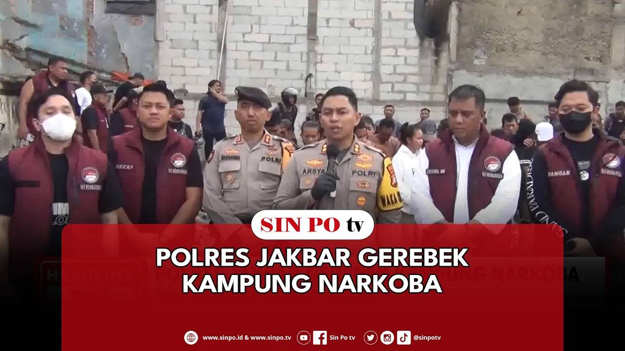 Polres Jakbar Gerebek Kampung Narkoba