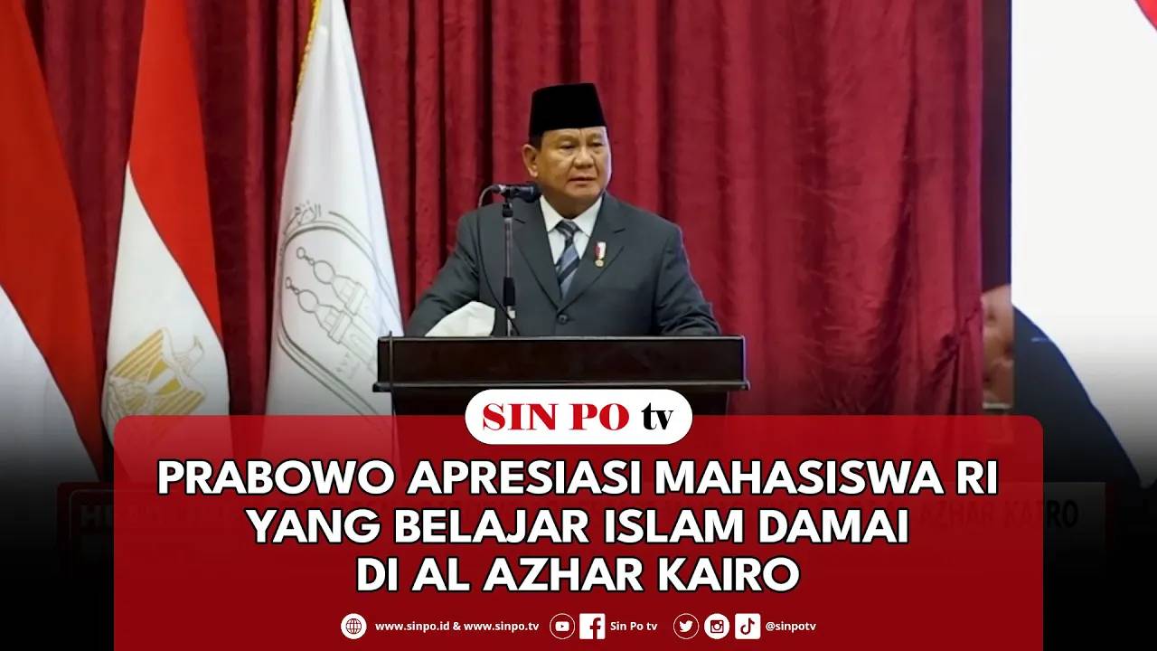 Prabowo Apresiasi Mahasiswa RI Yang Belajar Islam Damai Di Al Azhar Kairo