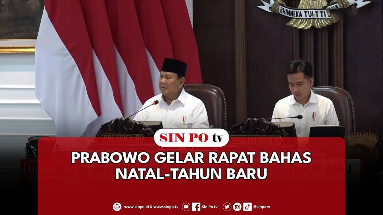 Prabowo Gelar Rapat Bahas Natal-Tahun Baru