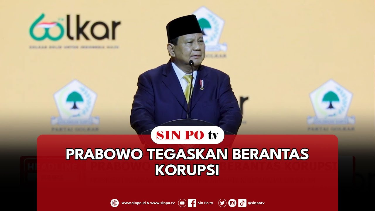 Prabowo Tegaskan Berantas Korupsi