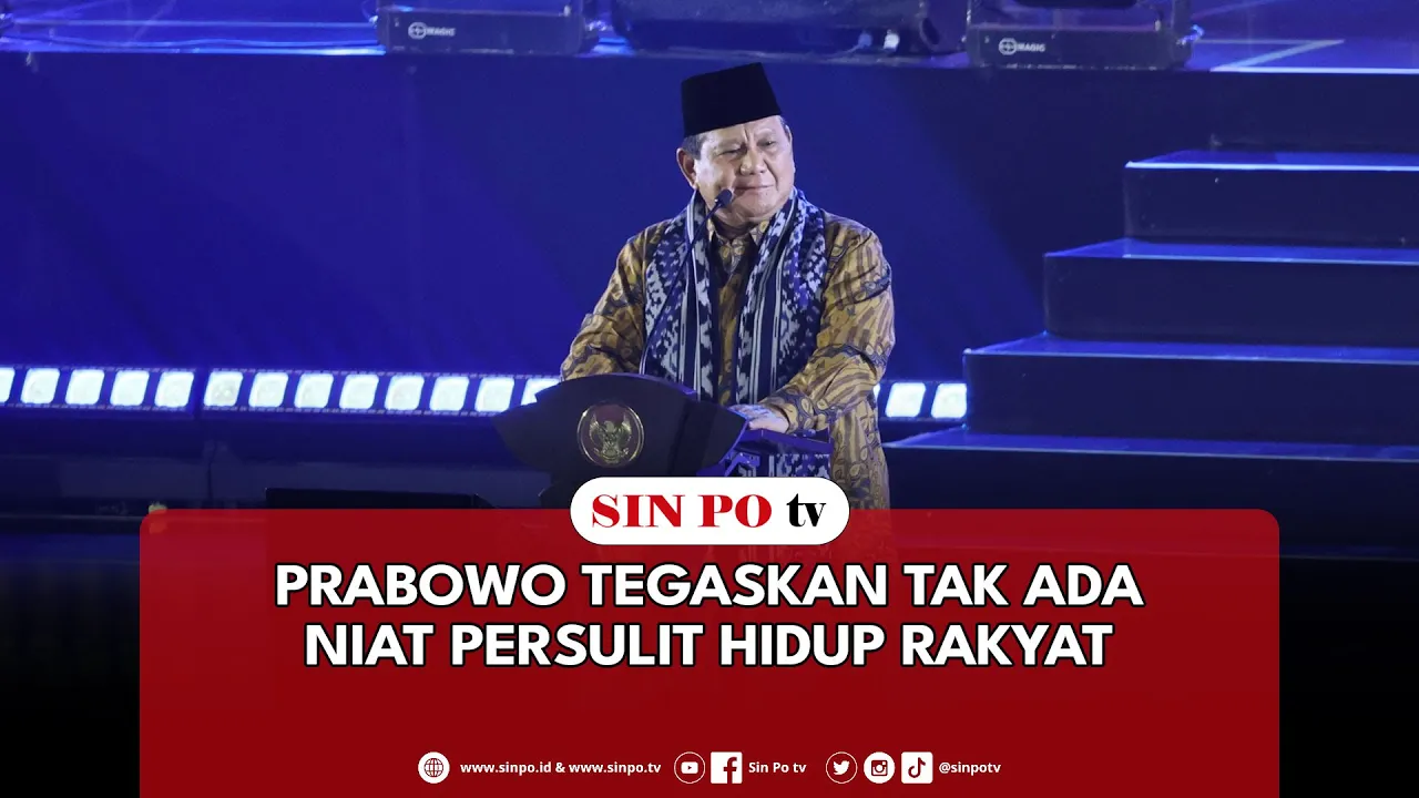 Prabowo Tegaskan Tak Ada Niat Persulit Hidup Rakyat