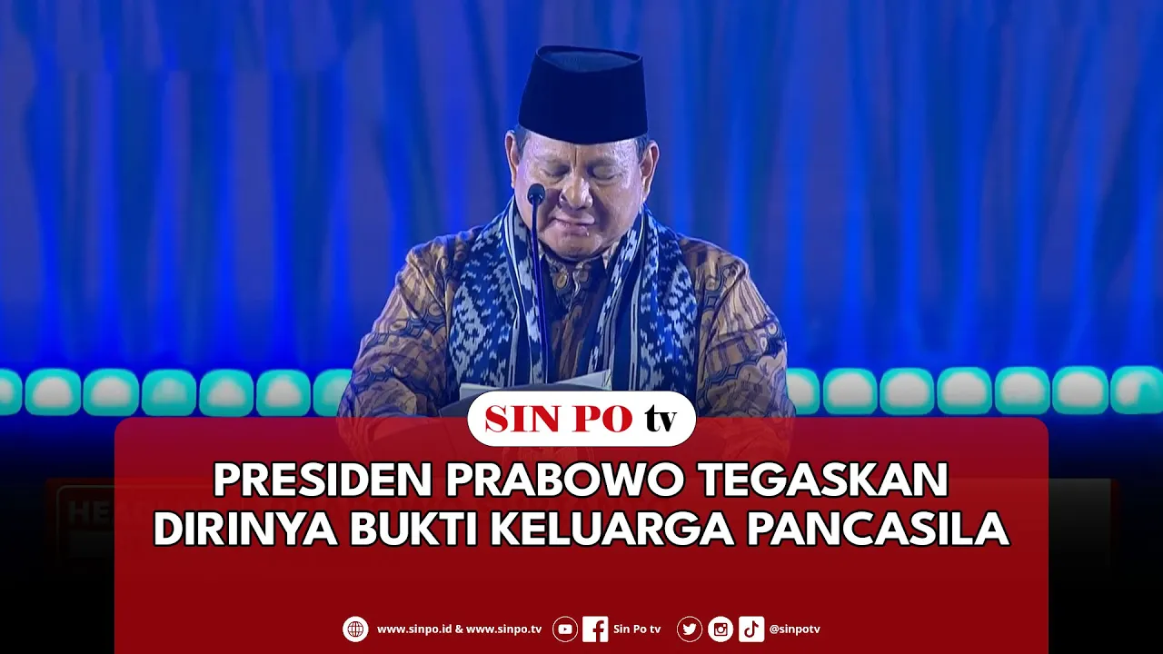 Presiden Prabowo Tegaskan Dirinya Bukti Keluarga Pancasila